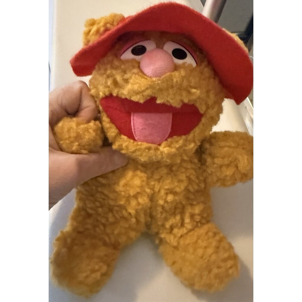 Vintage 1987 Muppets Baby Fozzie Bear Plush Christmas 8" Tall Stuffed Animal - Picture 4 of 8
